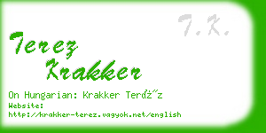 terez krakker business card